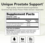 Theralogix Prostate PQ - Rye Grass Pollen Extract & Quercetin Supplement - 90-Day Supply - Antioxidant Support for Prostate & Pelvic Health & Urinary Tract Function* - NSF Certified - 180 Tablets