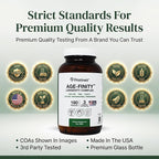Age Finity NAD & NR Cellular Optimzation Mitochondrial Supplement - NAD, Nicotinamide Riboside, TMG, CoQ10, GlyNAC, Resveratrol, Spermidine - Cellular Longevity - 3rd Party Tested Glass Bottle