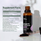 Plant Therapy Organic Elderberry Herbal Supplement Tincture 30 mL (1 oz) Immune Support, Helps Soothe Nasal and Throat Discomfort, Vegan, Non GMO, Gluten Free, Liquid, 1 Bottle