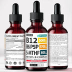 (2-Pack) Methylated B Complex Liquid Drops with Active L-Methylfolate - B12 Sublingual Drops, Vitamin B Complex - Vegan B 12 Vitamin 5000mcg, Non-GMO, Raspberry Flavor, No Sugar, 2 Fl oz, 80 Servings