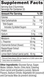 OLLY Sleep Gummy, 3 mg Melatonin, L-Theanine, Chamomile, Lemon Balm, Sleep Aid, Blackberry - 70 Count