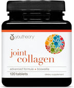 Youtheory Joint Collagen Advanced - Contains Undenatured Type II Collagen & Herbal Ingredients - Contains Bovine Source - Shellfish Free - 120 Tablets (60-Day Supply)