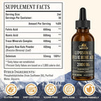 2000 MG Liposomal Fulvic Acid + Humic Acid + Trace Minerals Complex - More Potent Than Shilajit, Electrolytes Liquid Supplement with Organic Kale for Energy, Digestion, Immunity & pH Balance, 8 Oz