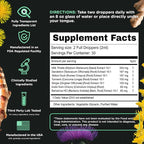 SUPERBONSAI Super Liver Support with Milk Thistle - All Natural Liver Cleanse Detox & Repair Aid - Doctor-Formulated Liver Supplement - Liquid Herbal Formula for Liver Health - 2 Month Supply (2 Pack)