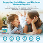 Kids Sleep Gummies with Magnesium Glycinate – Melatonin Free Bedtime Support for Kids – Calm & Relaxation with L-Theanine, GABA, Chamomile & Lemon Balm – Sugar Free Mixed Berry Flavor, 120 Gummies