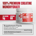 Dymatize Creatine Monohydrate Powder with CREAPURE (Product of Germany), 5g Per Serving, 60 Servings (300g), Creatine for Women and Men, Gluten Free