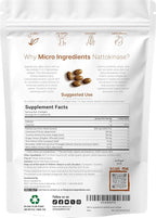 Micro Ingredients Nattokinase 240 Softgels, 200mg (4,000 FU) Per Serving | 7-in-1 Ultra Absorption Cardiovascular Supplement with CoQ10, Bromelain, Turmeric, Ginger, Olive Leaf, & White Willow Bark