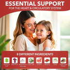 Healthy Heart - CoQ10 - Cholesterol - Circulation - Inflammation - Blood Pressure - Plaque - Cortisol - Arteries - LDL - HDL - Hawthorne - Beet Root - Garlic - Olive Leaf - Hibiscus - 120 Count