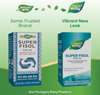 Nature's Way Super Fisol Fish Oil Omega 3 Supplements, Enteric Coated, Supports Cardiovascular and Joint Health*, Mega Potency Omega-3s, 180 Softgels (Packaging May Vary)