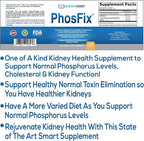 Organic Sodium Bicarbonate Alkaline Supplement Bundle: 1LB Powder for Alkalinity, Kidney & Acid Support + PhosFix 120 Pills Phosphorus Binder for Healthy Phosphorus Levels & Kidney Health Renal Suppor