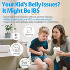 Life-Space Children IBS Support Probiotic, Clinically Proven to IBS Relief, 4 in 1 Kids Probiotic, 21 Billion CFU, Supports Reduce Symptoms of IBS, Include Bloating, Gas & Diarrhea, 60 Grams