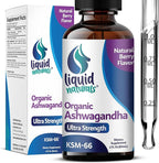Ashwagandha KSM 66 Drops, 2000mg Natural Berry Flavor - Ashwagandha Supplements for Women, Ksm-66 Ashwaganda Extract for Immune Support, Performance, Heart Health - 60 Servings