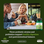 Swanson L. Reuteri Probiotic Plus with L. Rhamnosus, L. Acidophilus & FOS Prebiotic for Gut-Health-Conscious Adults - 7 Billion CFU (30 Vegan Capsules, 4 Pack)