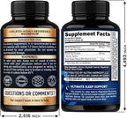 Magnesium Glycinate - Sleep & Relaxation Support - Extra Strength Glycinate, Glycine & Taurine 1500 mg - Magnesium Supplement for Women & Men - Chelated & High Absorption - Made in USA - 120 Capsules