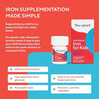 Tasteless Iron for Kids + Toddlers- 4-Month Supply- No Sweeteners, Flavors or Preservatives. Add to Beverages or Food. Pure, Flavorless Children's Iron Supplement.