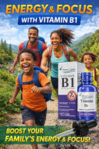 Vitamin B1 (Thiamine) Drops - High Potency Thiamine Vitamin B1 Extract - Vegan, Alcohol-Free Non-GMO Vitamin Liquid - Maintain Nervous System Health, Support Digestion & Boost Energy, 1 Fl Oz.