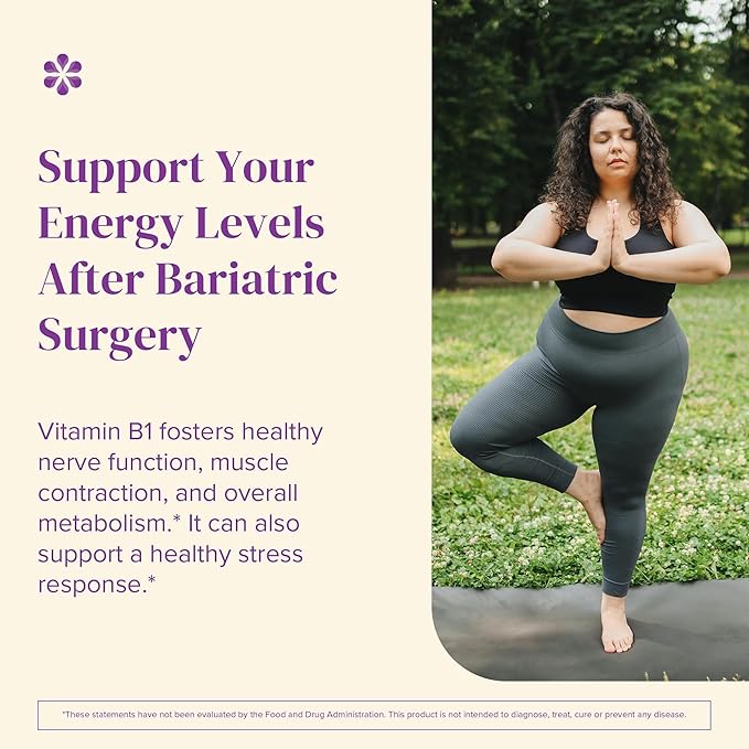 BariMelts Vitamin B1, 270 Fast-Dissolving Tablets (9-Month Supply), Sugar-Free Bariatric Vitamins for Women, Natural Berry Flavor