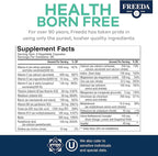 FREEDA Maximum Strength Multivitamin – High Potency Daily Supplement for Active Adults (Men & Women) – Iron Free – SCD Diet Compatible – 120 Capsules – Ultra Freeda