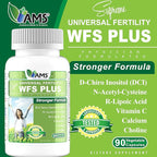 America Medic & Science WFS Plus Fertility Supplements for Women (90 Capsules) Supports Ovulatory Health | Natural Preconception Vitamins, Reproductive Aid, with D-Chiro Inositol, DHA |15-Day Supply.