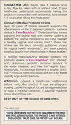 Jarrow Formulas Fem-Dophilus Probiotics 1 Billion CFU with 2 Science-Backed Strains, Dietary Suppl for Vaginal and Urinary Tract Supp,60 Veggie Caps,Up to a 60 Day Supply, Shelf-Stable,12 Packs