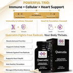 Pure Quercetin 500mg - Pure Quercetin Capsules for Immune Support & Cellular Protection – Gluten-Free, Non-GMO, 120 Capsules
