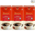 Teeccino Chaga Ashwagandha Tea - Butterscotch Cream - 25 Tea Bags - Organic Mushroom Adaptogenic Herbal Tea, 3x More Herbs than Regular TeaBags, Prebiotic, Caffeine Free, Gluten Free - (Pack of 3)