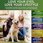Vision Defender Plus Eye Supplement: AREDS2 Formula Vitamins, Minerals (Lutein, Zinc) Enhanced with Meso-Zeaxanthin for Complete Eyes/Eyesight Health Care & Support. 60 Easy-to-Swallow Vegan Capsules