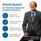 Xtendlife Xtend-Quinol CoQ10 Supplement for Heart Health, Cellular Energy, and Aging Health - Ubiquinol and GG for CoEnzyme Q10 Production - 60 Day Supply