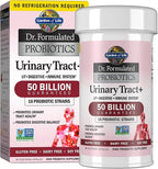 Garden of Life Dr. Formulated Probiotics Urinary Tract+ - 50 Billion CFU - Supports Digestive, Immune & Urinary Tract Health - Shelf Stable - 60 Vegetarian Capsules