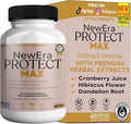 New Era Protect Max Extra Strength Urinary Support Supplement, 60 Veggie Capsules, 1000mg D-Mannose with Cranberry, Hibiscus, Dandelion (1)