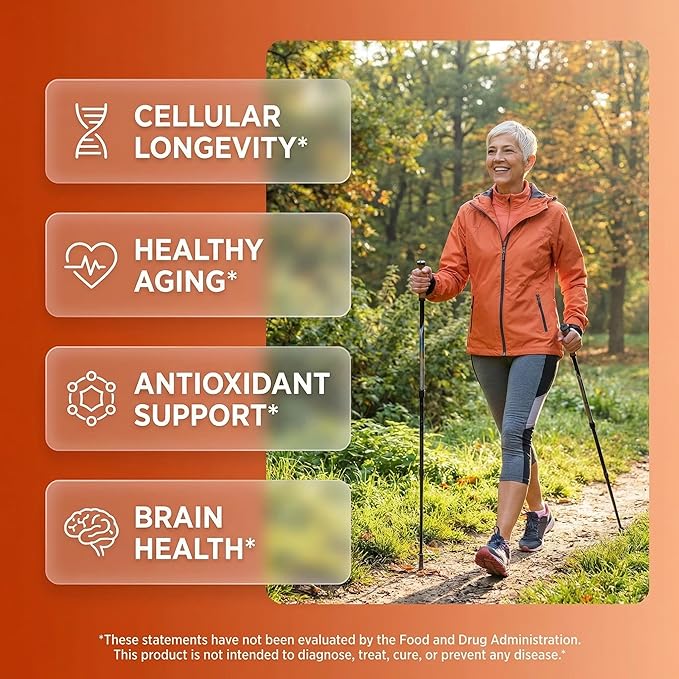 Clean Nutra Fisetin Quercetin Resveratrol Spermidine - Longevity Supplement with NAD Berberine Apigenin | Anti Aging Cellular Health Support Capsules 90 Count