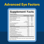 Natural Factors, Advanced Eye Factors, Antioxidant Support for Healthy Vision with Lutein and Zeaxanthin, 60 Capsules