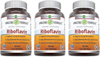 Amazing Formulas Riboflavin 400 mg Capsules | Vitamin B2 Supplement | Non-GMO | Gluten Free | Made in USA (120 Count | 3 Pack)