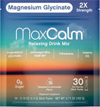 Relaxing Drink Mix | Raspberry-Lemonade Flavor | Magnesium & KSM-66 Ashwagandha Supplement | Supports Relaxation | 30 Single-Serve Packets