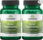 Swanson Saw Palmetto 320 Milligrams 60 Sgels (Pack of 2)