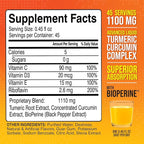 Advanced Liquid Turmeric – High Absorption Curcumin with Black Pepper & Vitamin D3 for Maximum Bioavailability – Joint, Inflammation & Immune Support – 20 fl oz