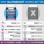 6970mg Glutathione Powder for Skin Brightening Enhanced with Collagen & Vitamin C | Brightens Skin, Fades Dark Spots & Melasma, Anti-Aging Antioxidant | Supports Immune, Gut & Liver Health