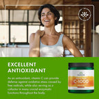 Swanson Vitamin C Powder 100% Pure Ascorbic Acid, Immune System Support, Skin Health, Cardiovascular Health, Antioxidant Supplement 1000 mg (per Serving) 1 lb. 454 g