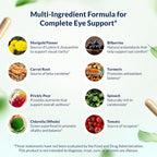 Dr. Grossman’s Whole Food Advanced Eye & Vision Support Formula – Eye Supplement with Lutein, Zeaxanthin, Bilberry & Prickly Pear – Natural Supplement Blend for Eye Health & Clear Vision – 60 Capsules