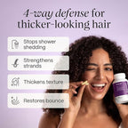 KeraLush Hair Vitamins for Women | Supports Healthy Thick Hair & Volume, Strong Roots, Scalp Care | Biotin, Patented Keratin, Ashwagandha, Vitamin B5, Protects from Pollutants | 30 Servings
