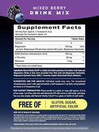 Natural Vitality Calm Sleep Melatonin and Magnesium 16oz Powder | With L-Theanine and GABA | Mixed Berry Flavred Drink Mix | Non-GMO & Vegan Supplement