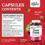 Wild & Organic Grape Seed Extract 120 Capsules & Beet Root 120 Capsules