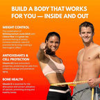 MultiBlue Probiotic Fit – Supports Natural GLP-1 & Appetite Control for Women & Men, Bifidobacterium B-420, Digestive & Gut Health, 10 Probiotic Strains, 60 Billion CFU, Prebiotic + Vitamin D3, 60ct