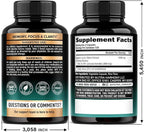 Lions Mane Supplement Capsules - Organic Lions Mane - Made in USA - Fruiting Bodies Extract - 1200 mg, 25% Polysaccharides - Memory & Focus Support - As Lions Powder - 240 Capsules, 4 Month Supply