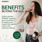 VITAGUT Liquid Probiotic, Prebiotics & Postbiotics 3-in-1 Organic, Live Probiotics for Women & Men - Probiotics for Digestive Health, 50 Billion CFU, 19 Fermented Herbs, Vegan Probiotic for Gut Health