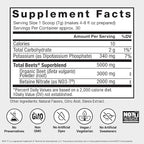 Force Factor Total Beets Drink Mix Superfood Powder with Nitrates to Support Circulation, Nitric Oxide, Energy, Endurance, and Stamina, Cardiovascular Heart Health Supplement, 60 Servings, 2-Pack