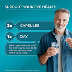 PUREHEALTH RESEARCH Complete Vision Formula - Eye Vitamins & Mineral Supplement - Lutein and Zeaxanthin Supplements for Men & Women - with Eyebright Herb, Zinc, Copper, Bilberry & More - 60 Capsules