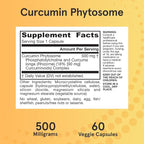 Jarrow Formulas Curcumin Phytosome 500 mg - 60 Veggie Capsules - Formulated with Meriva - Antioxidant Support Supplement - Joint Health & Support - 60 Servings