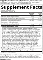 Garden of Life Organics Plant Iron & Organic Herbs - Organic Plant-Sourced Iron + Herbs (Cranberry-Lime Liquid) 8oz Liquid