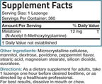 Bronson Melatonin 12mg Fast Dissolve Nighttime Sleep Aid Support & Relaxation Support, 360 Peppermint Vegetarian Lozenges